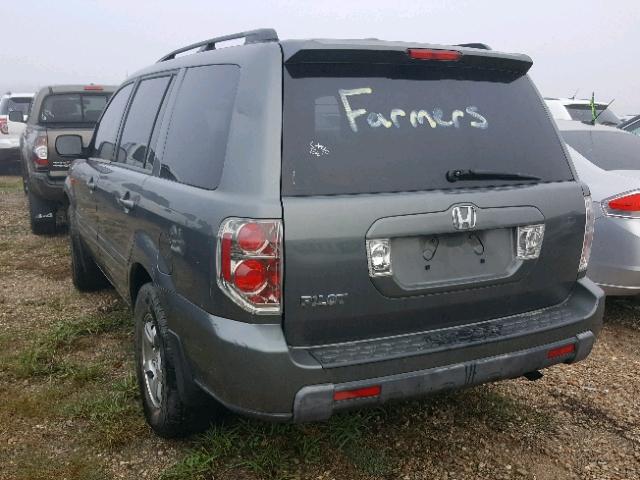 5FNYF28538B026943 - 2008 HONDA PILOT EXL GRAY photo 3