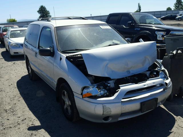 4N2ZN15T81D810162 - 2001 NISSAN QUEST GXE SILVER photo 1