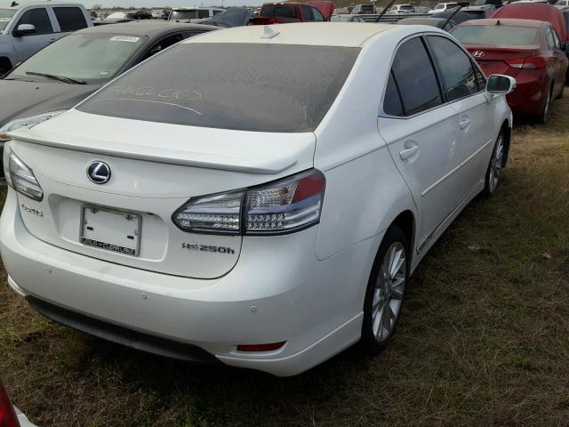 JTHBB1BA0A2018680 - 2010 LEXUS HS 250H WHITE photo 4