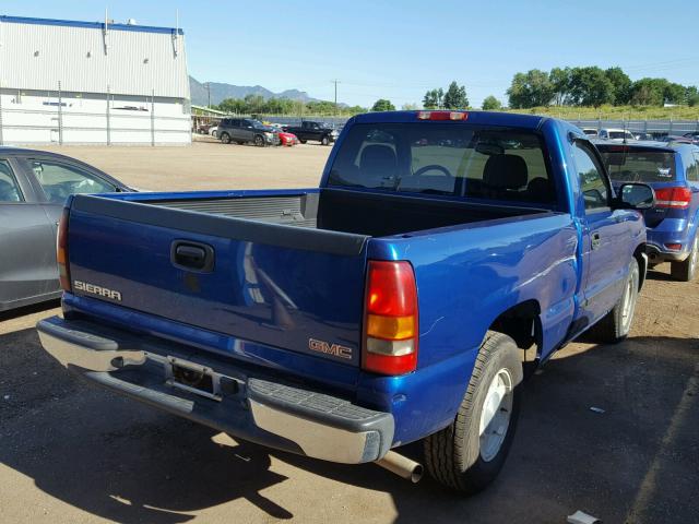 1GTEC14X33Z351317 - 2003 GMC NEW SIERRA BLUE photo 4