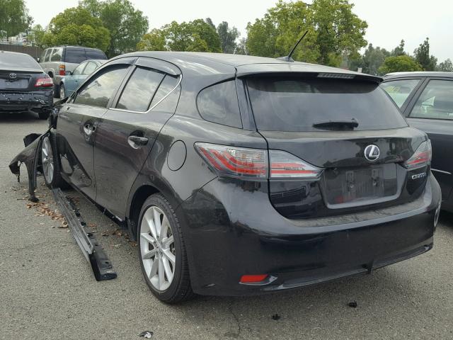 JTHKD5BH2D2152111 - 2013 LEXUS CT 200 BLACK photo 3