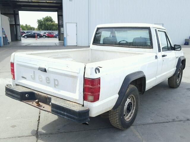 1J7FT26L0LL284115 - 1990 JEEP COMANCHE WHITE photo 4