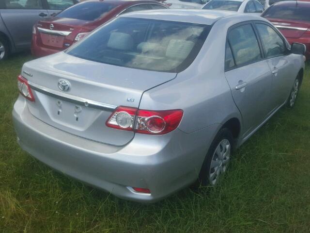 JTDBU4EE4BJ098021 - 2011 TOYOTA COROLLA BA SILVER photo 4