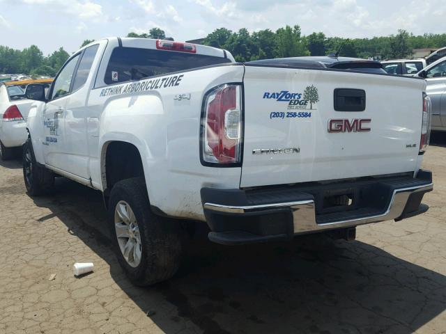 1GTH6BEAXF1155379 - 2015 GMC CANYON SLE WHITE photo 3