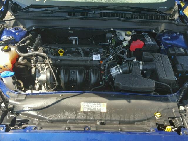 3FA6P0G75GR354914 - 2016 FORD FUSION S BLUE photo 7