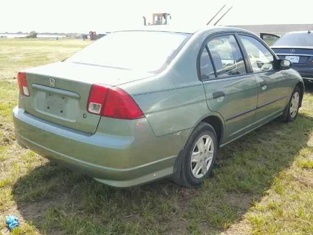 1HGES16494L015733 - 2004 HONDA CIVIC GREEN photo 4