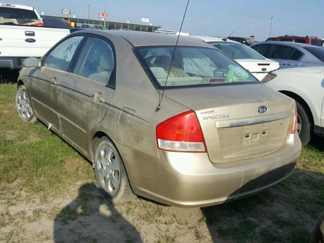 KNAFE221495656311 - 2009 KIA SPECTRA EX GOLD photo 3