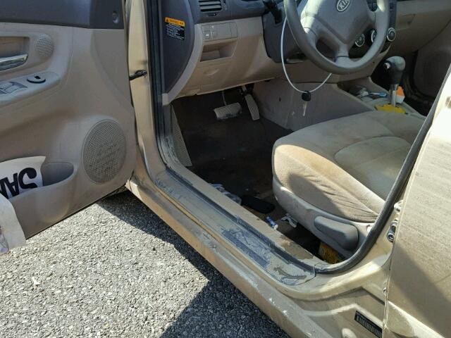 KNAFE221495656311 - 2009 KIA SPECTRA EX GOLD photo 9