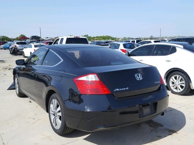 1HGCS12328A028152 - 2008 HONDA ACCORD LX- BLACK photo 3