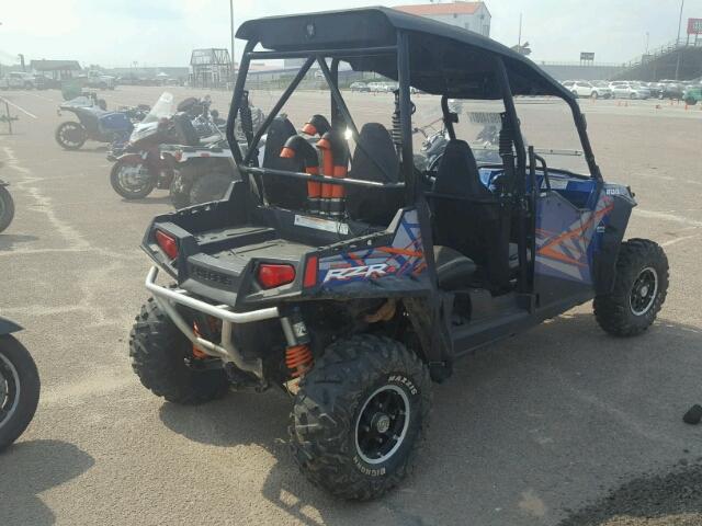 4XAXE7EA2DF671769 - 2013 POLARIS RZR BLUE photo 4
