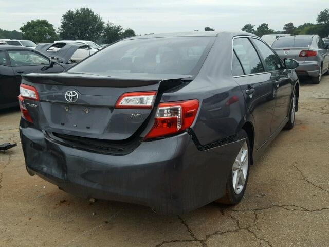 4T1BF1FK3CU192237 - 2012 TOYOTA CAMRY BASE GRAY photo 4