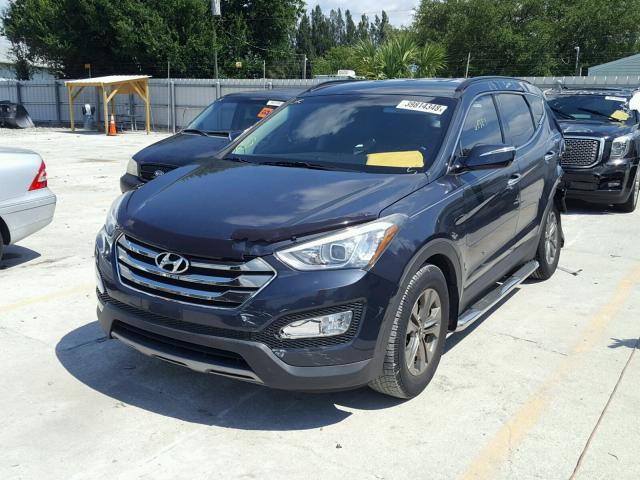 5XYZU3LB9DG089318 - 2013 HYUNDAI SANTA FE S BLUE photo 2