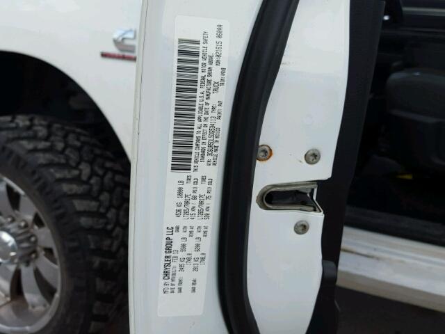 3C6UR5DL5DG534113 - 2013 RAM 2500 SLT WHITE photo 10