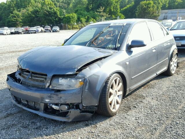 WAULC68E75A049895 - 2005 AUDI A4 1.8T QU GRAY photo 2