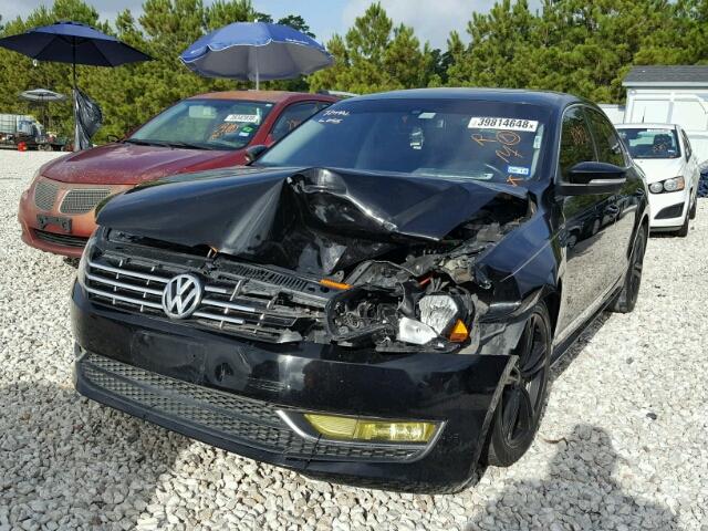 1VWCM7A34DC036892 - 2013 VOLKSWAGEN PASSAT SEL BLACK photo 2