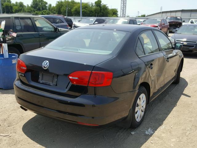 3VW2K7AJ1DM382333 - 2013 VOLKSWAGEN JETTA BASE 黑色 照片 4