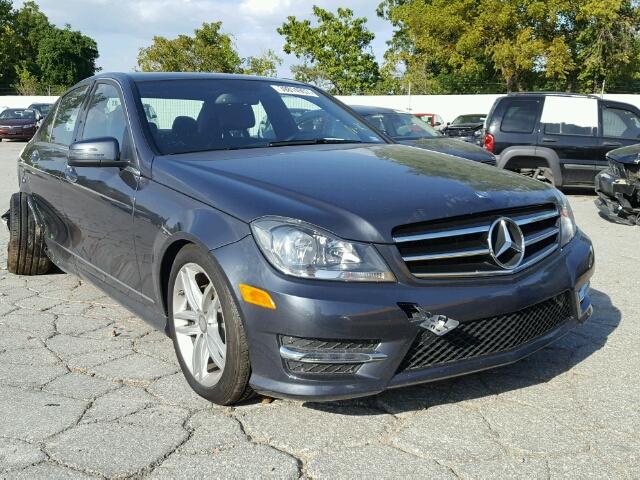 WDDGF8AB4ER319356 - 2014 MERCEDES-BENZ C 300 4MAT GRAY photo 1