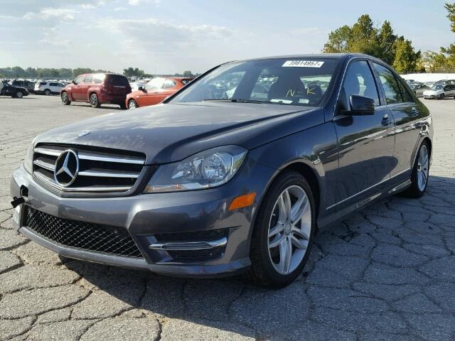 WDDGF8AB4ER319356 - 2014 MERCEDES-BENZ C 300 4MAT GRAY photo 2