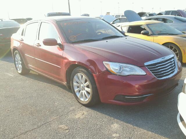 1C3CCBBB6DN624705 - 2013 CHRYSLER 200 RED photo 1