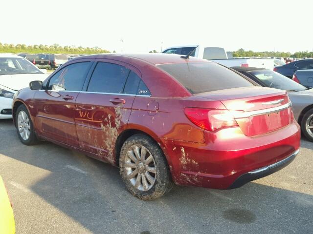 1C3CCBBB6DN624705 - 2013 CHRYSLER 200 RED photo 3