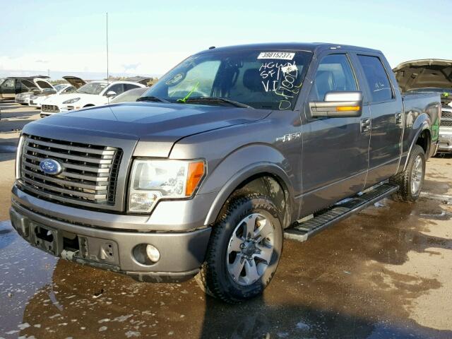 1FTEW1C80AKE26059 - 2010 FORD F150 SUPER GRAY photo 2