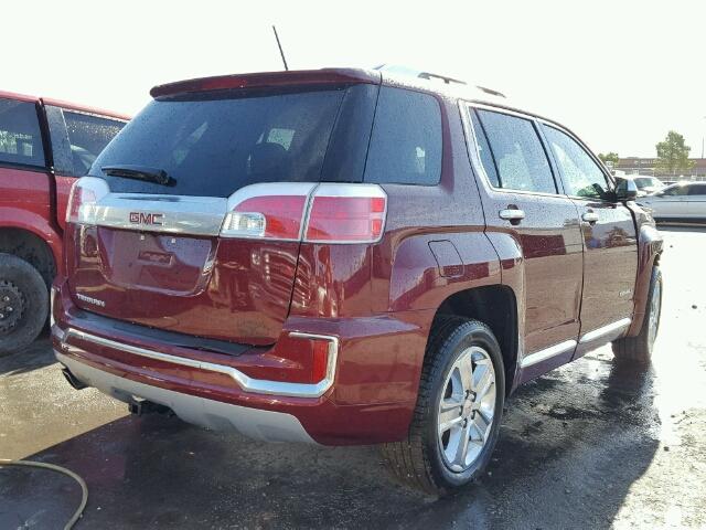 2GKALREK6G6289854 - 2016 GMC TERRAIN DE MAROON photo 4