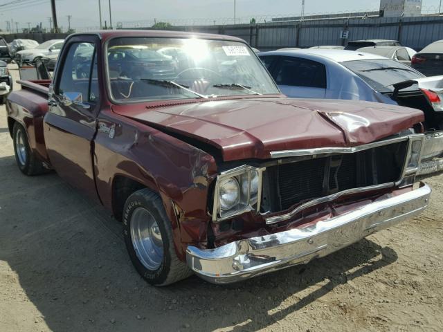 CCL148Z196240 - 1978 CHEVROLET C1500 BURGUNDY photo 1