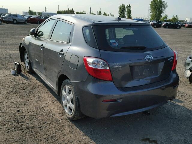 2T1KE40E89C009741 - 2009 TOYOTA COROLLA MA CHARCOAL photo 3