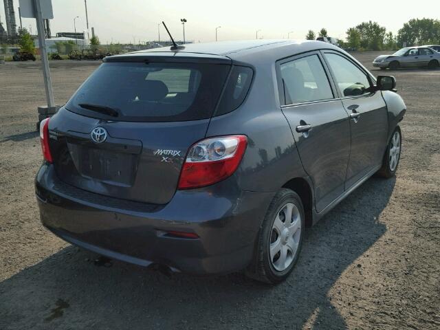 2T1KE40E89C009741 - 2009 TOYOTA COROLLA MA CHARCOAL photo 4