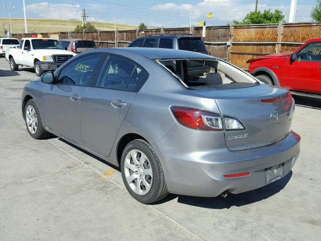 JM1BL1TF8D1752907 - 2013 MAZDA 3 I SILVER photo 3