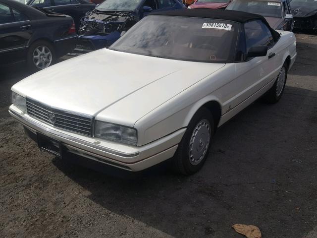 1G6VS3385LU125496 - 1990 CADILLAC ALLANTE WHITE photo 2