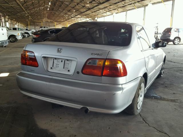 2HGEJ6614YH564099 - 2000 HONDA CIVIC BASE SILVER photo 4