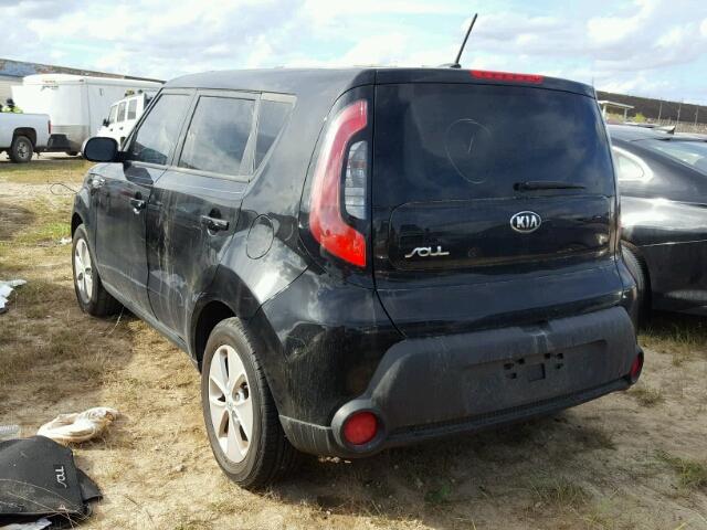 KNDJN2A29E7720235 - 2014 KIA SOUL BLACK photo 3