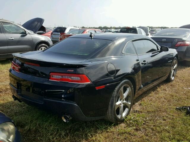 2G1FB1E34E9287846 - 2014 CHEVROLET CAMARO BLACK photo 4