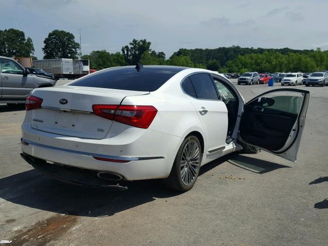 KNALN4D77F5194662 - 2015 KIA CADENZA PR WHITE photo 4