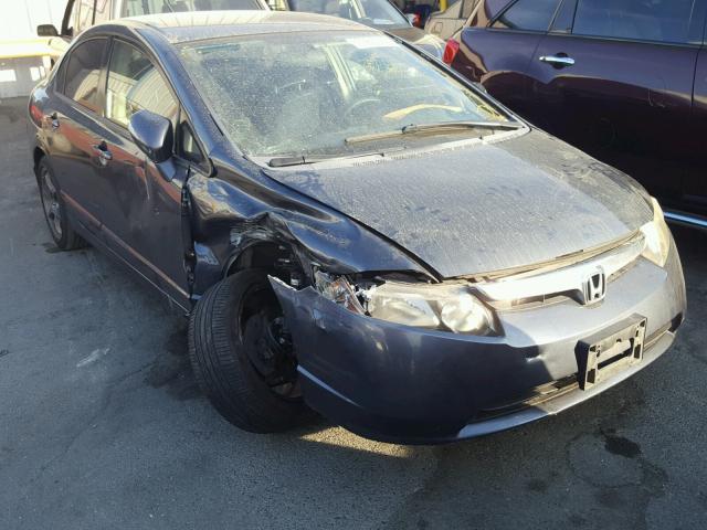 JHMFA36217S026718 - 2007 HONDA CIVIC HYBR BLUE photo 1