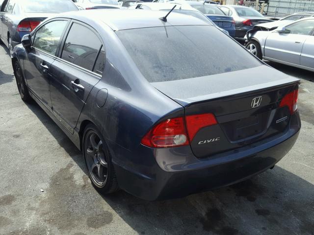 JHMFA36217S026718 - 2007 HONDA CIVIC HYBR BLUE photo 3