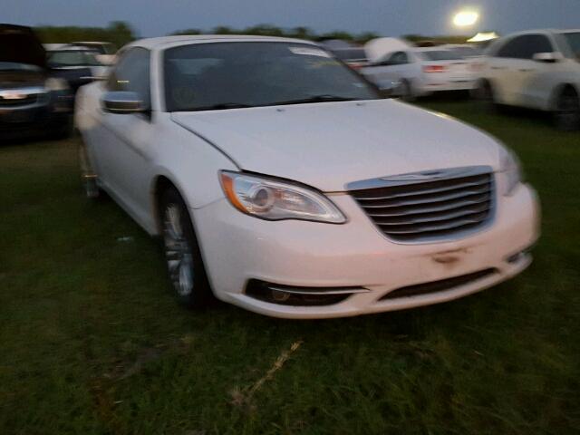 1C3BCBFG0DN674730 - 2013 CHRYSLER 200 WHITE photo 1