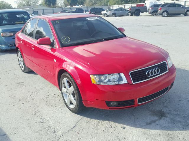 WAUJC68E05A118028 - 2005 AUDI A4 1.8T RED photo 1