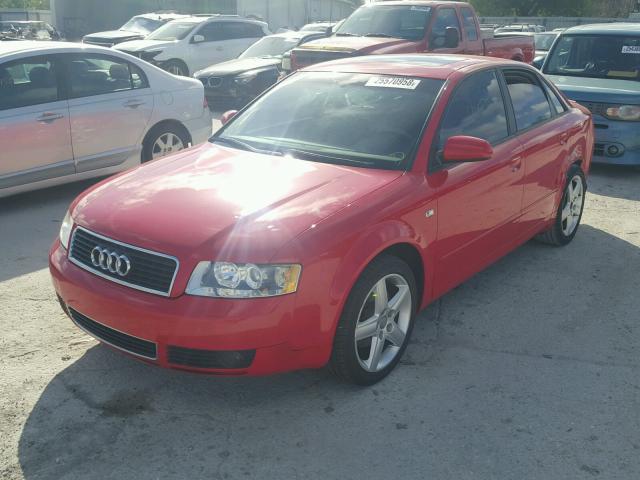 WAUJC68E05A118028 - 2005 AUDI A4 1.8T RED photo 2