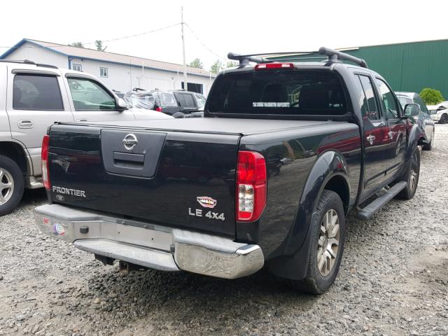 1N6AD0FV2AC427155 - 2010 NISSAN FRONTIER C BLACK photo 4