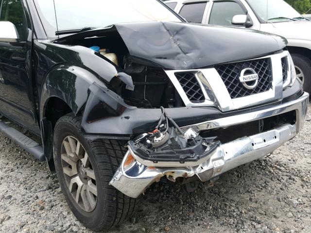 1N6AD0FV2AC427155 - 2010 NISSAN FRONTIER C BLACK photo 9