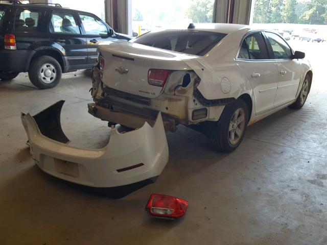 1G11B5SL4EF266346 - 2014 CHEVROLET MALIBU LS WHITE photo 4