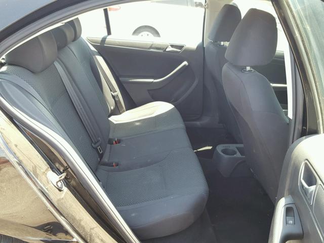 3VW2K7AJ8DM382376 - 2013 VOLKSWAGEN JETTA BASE Սև լուսանկար 6