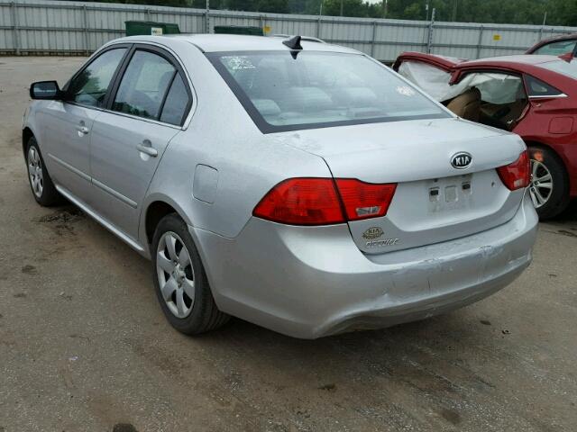 KNAGG4A85A5382923 - 2010 KIA OPTIMA LX SILVER photo 3