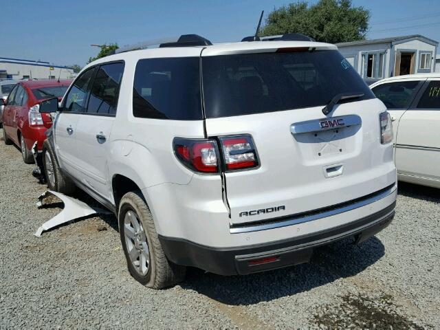 1GKKRPKD3GJ206333 - 2016 GMC ACADIA WHITE photo 3