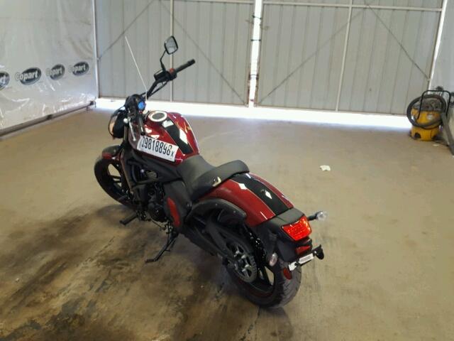 JKAENED16HDA00691 - 2017 KAWASAKI EN650 D RED photo 3