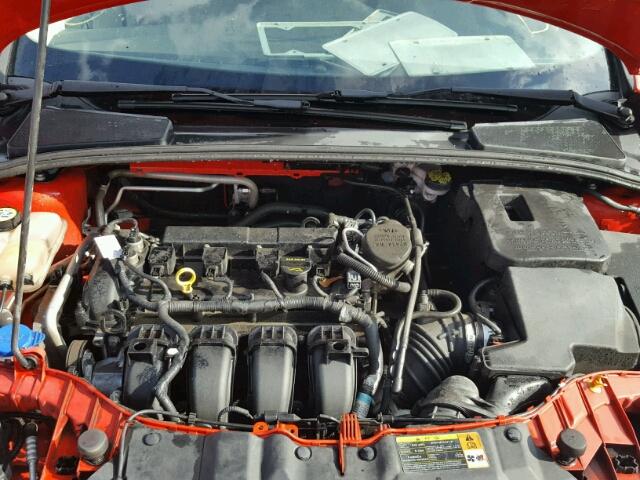 1FAHP3F26CL249954 - 2012 FORD FOCUS SE RED photo 7