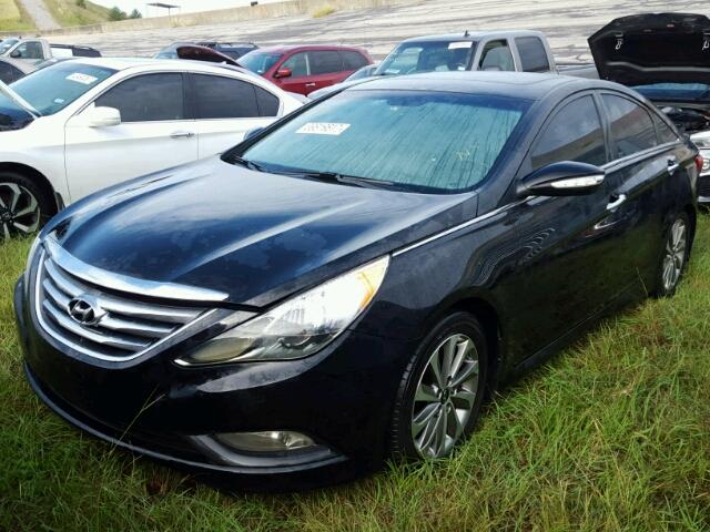 5NPEC4AC6EH812040 - 2014 HYUNDAI SONATA SE BLACK photo 2