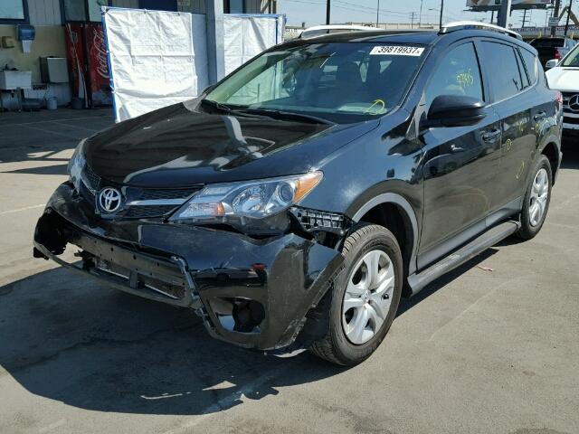 2T3ZFREV7DW030614 - 2013 TOYOTA RAV4 LE BLACK photo 2